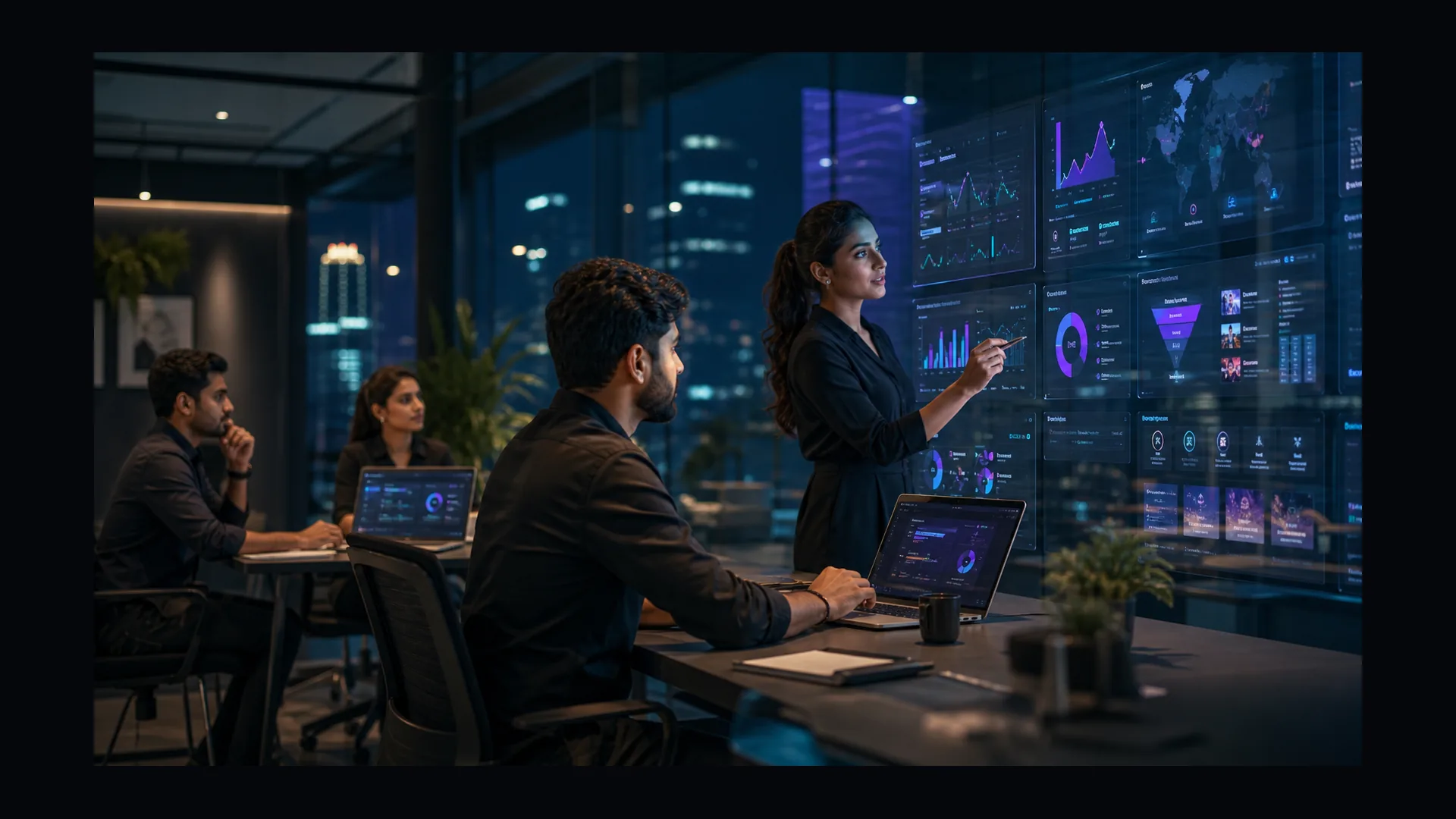 Digital marketing strategy dashboard for ROI-focused brands